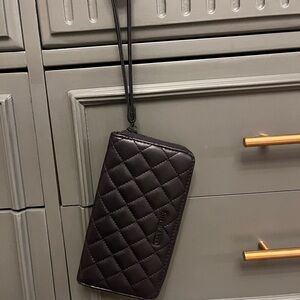Steve Madden Black Quilted Clutch